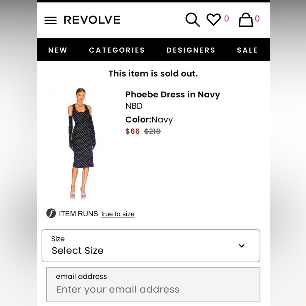 SOLD OUT ON REVOLVE -navy velvet dress with matching gloves-fits amazing